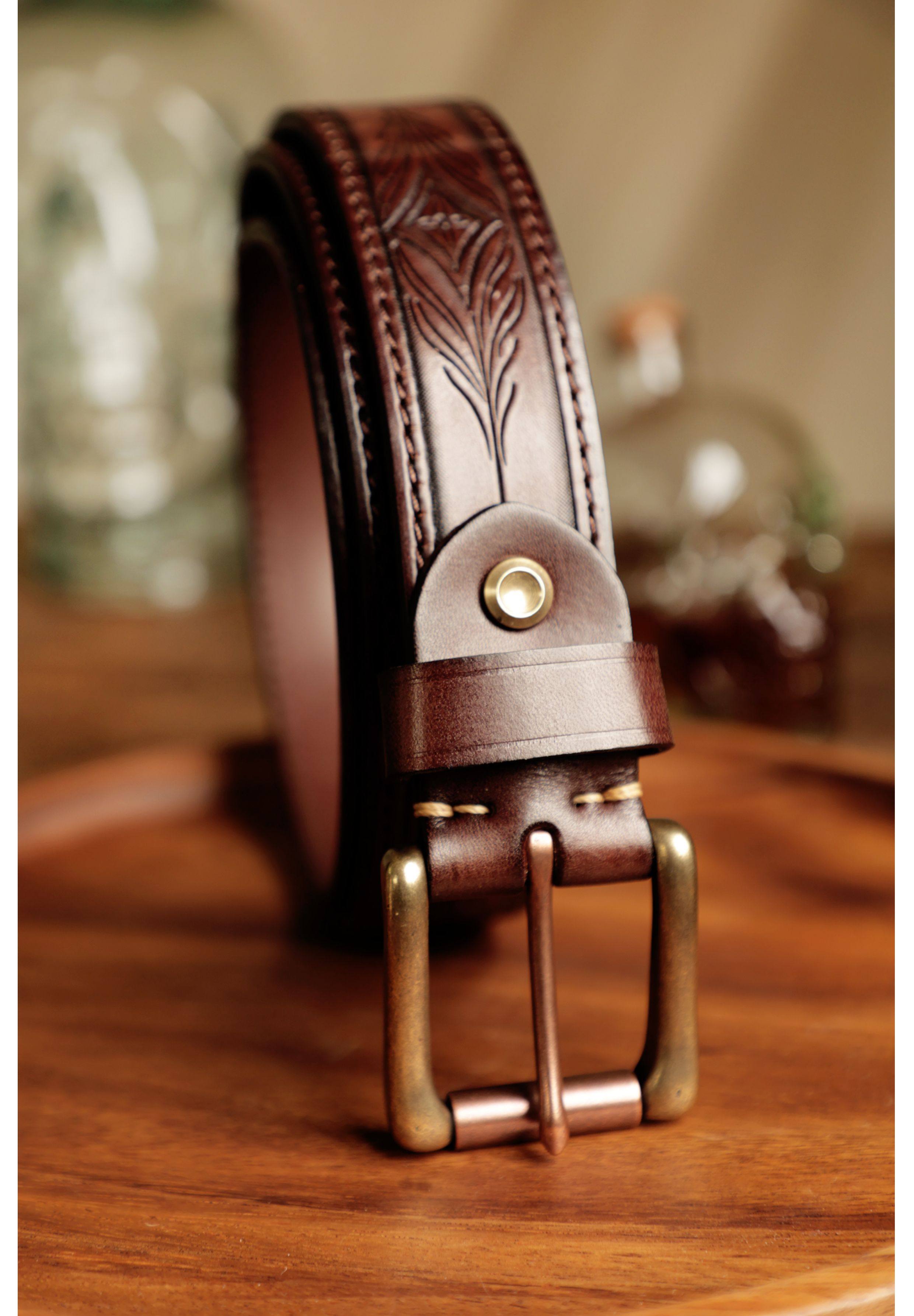 Tuscany hand-carved belt