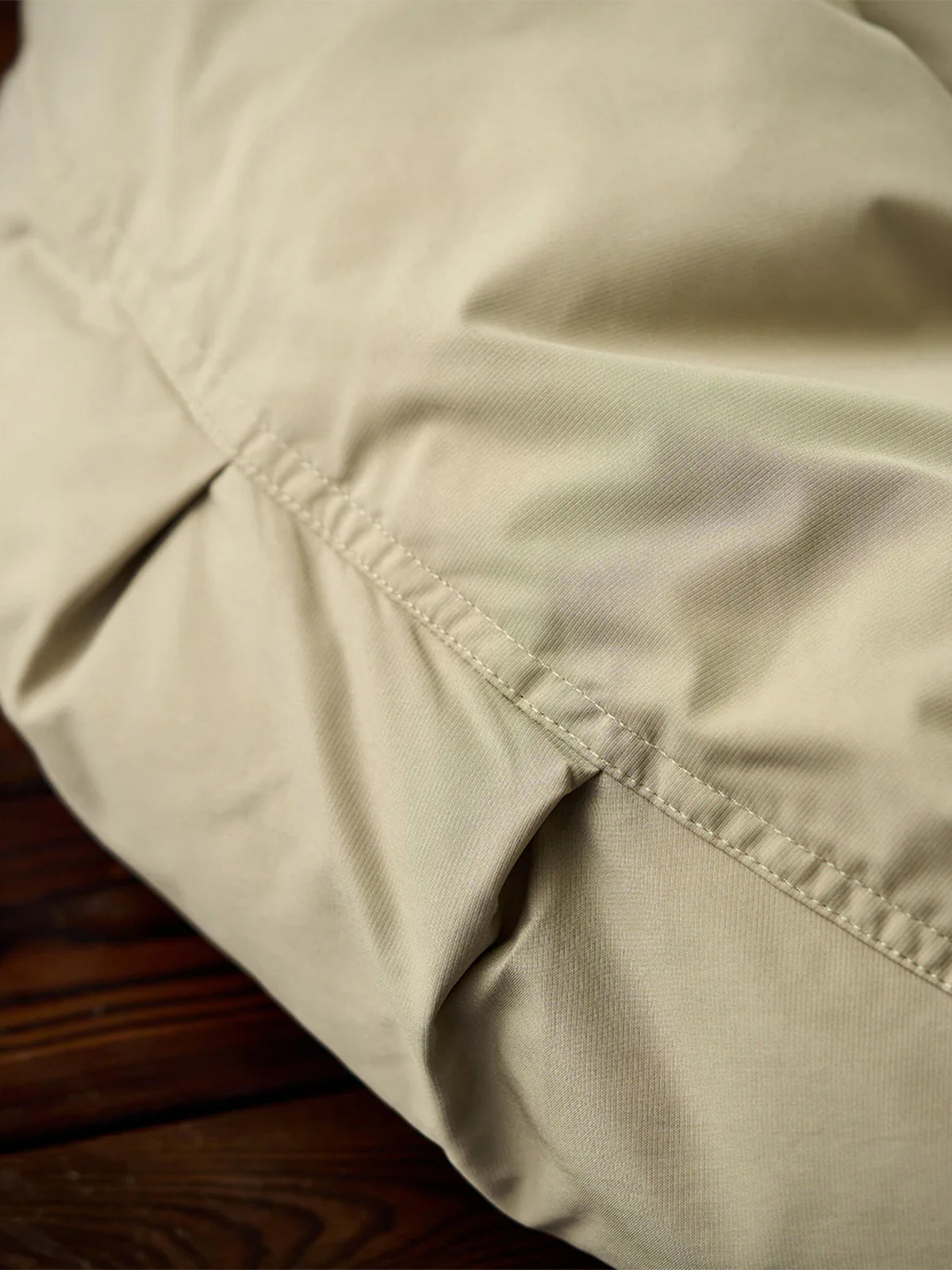 Corduroy-Collar Down Jacket with Cigarette Pockets