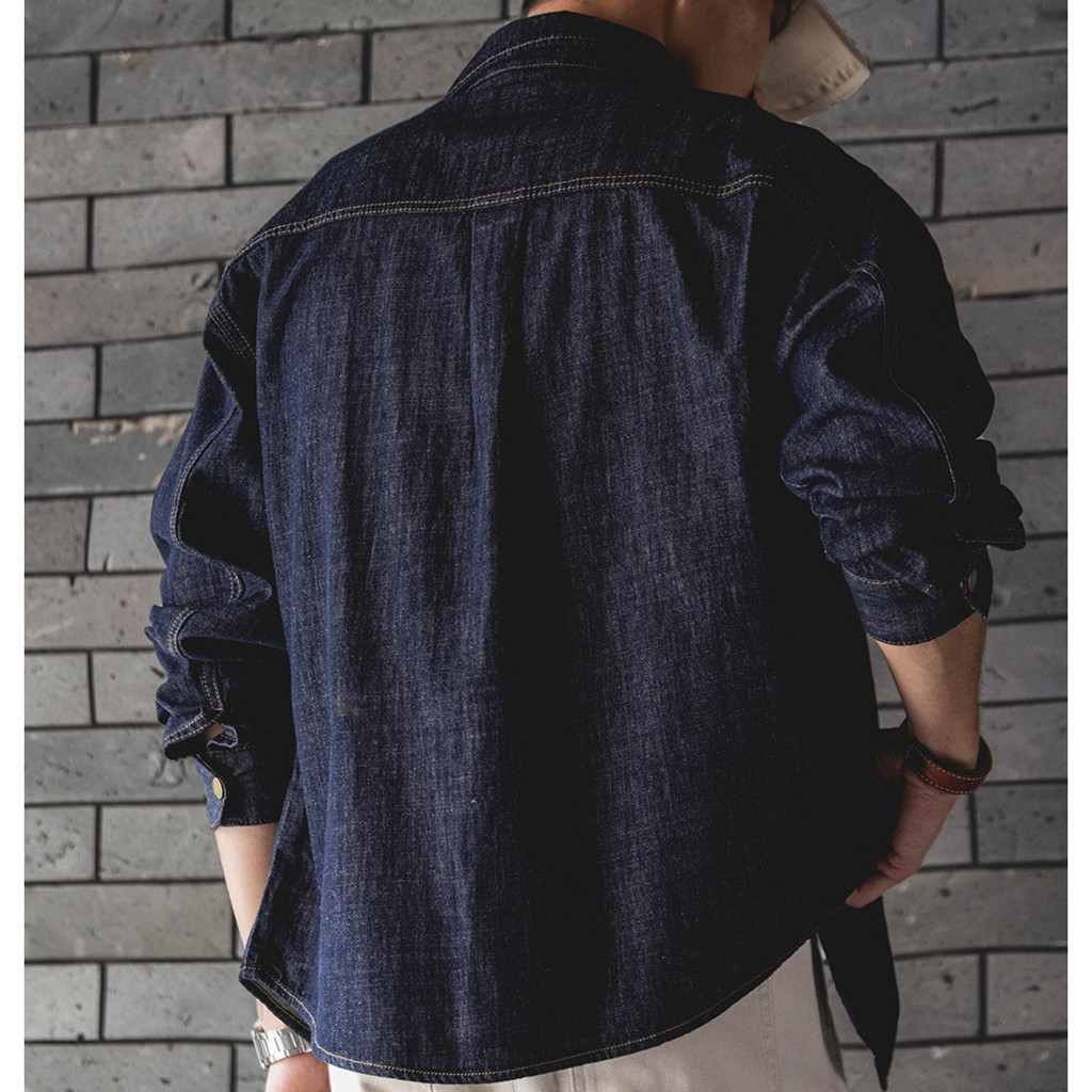 Lyocell Primary Color Denim Shirt