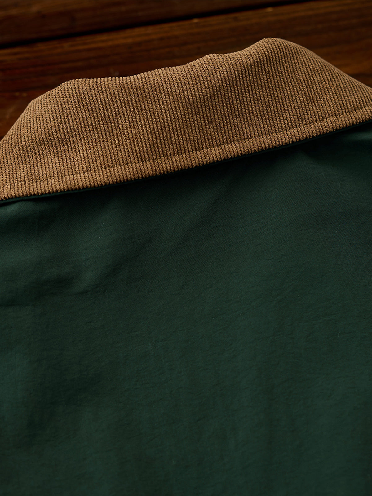 Corduroy-Lined Collar and Cuffs Water-Repellent Hunting Jacket