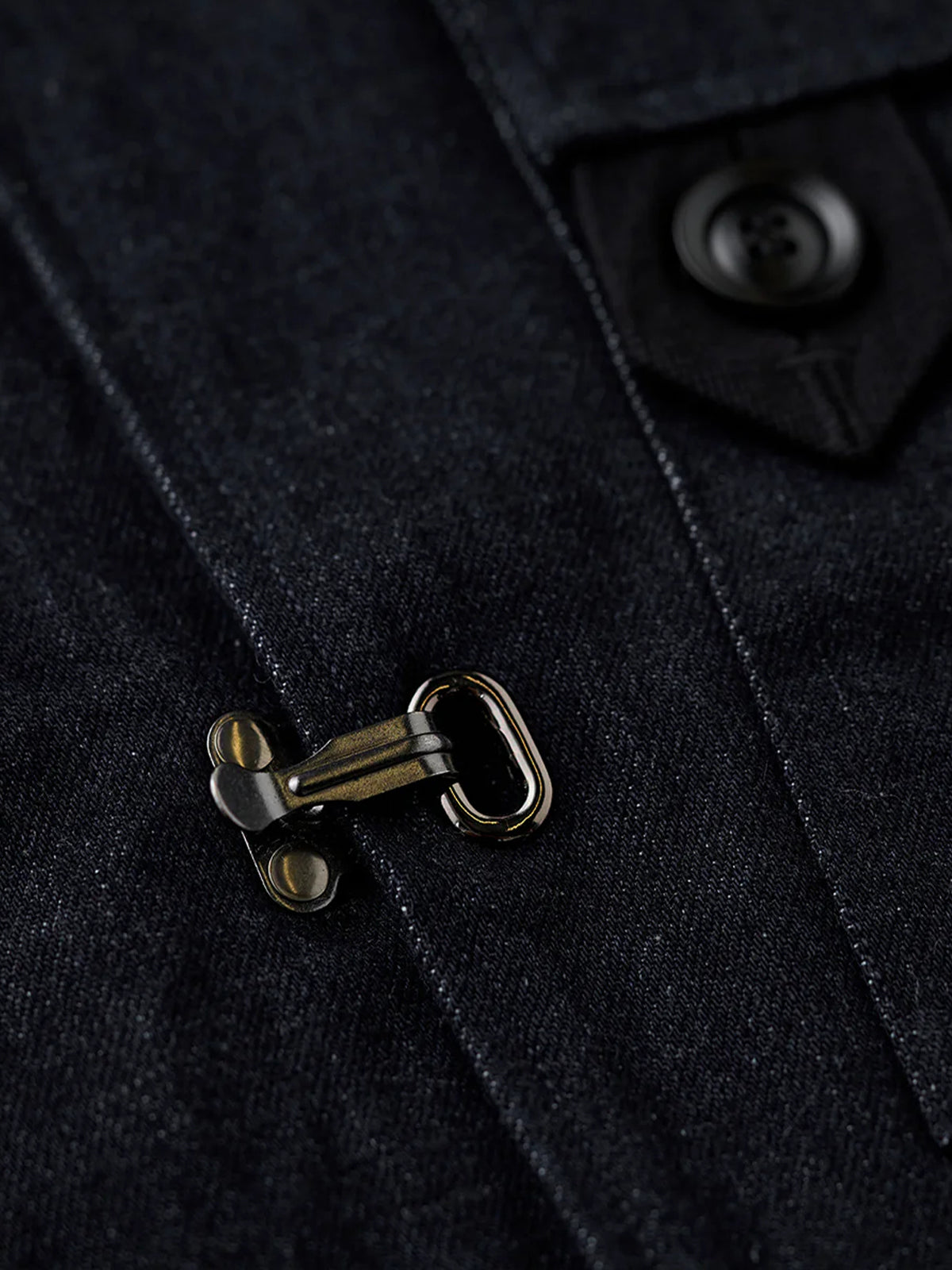 13oz Denim Retro Swedish Soldier Biker Jacket