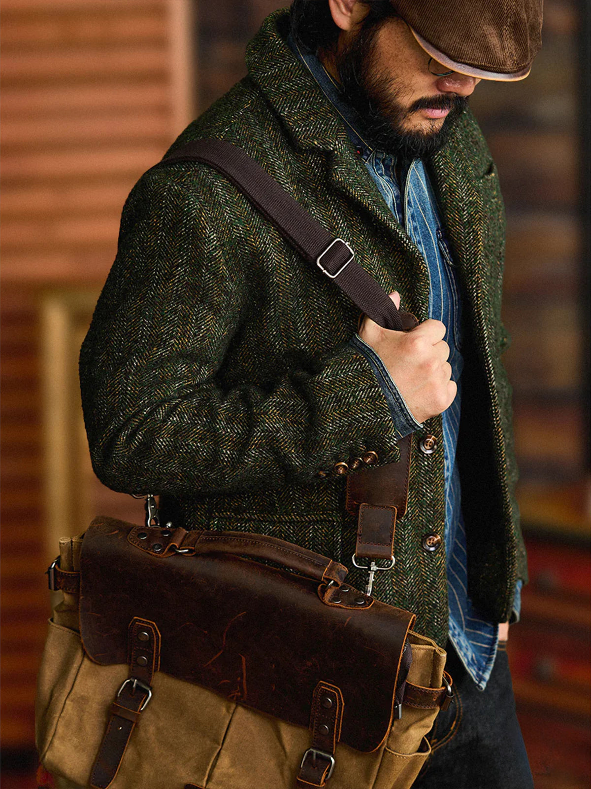Wool-Blend Tweed Tailored Jacket