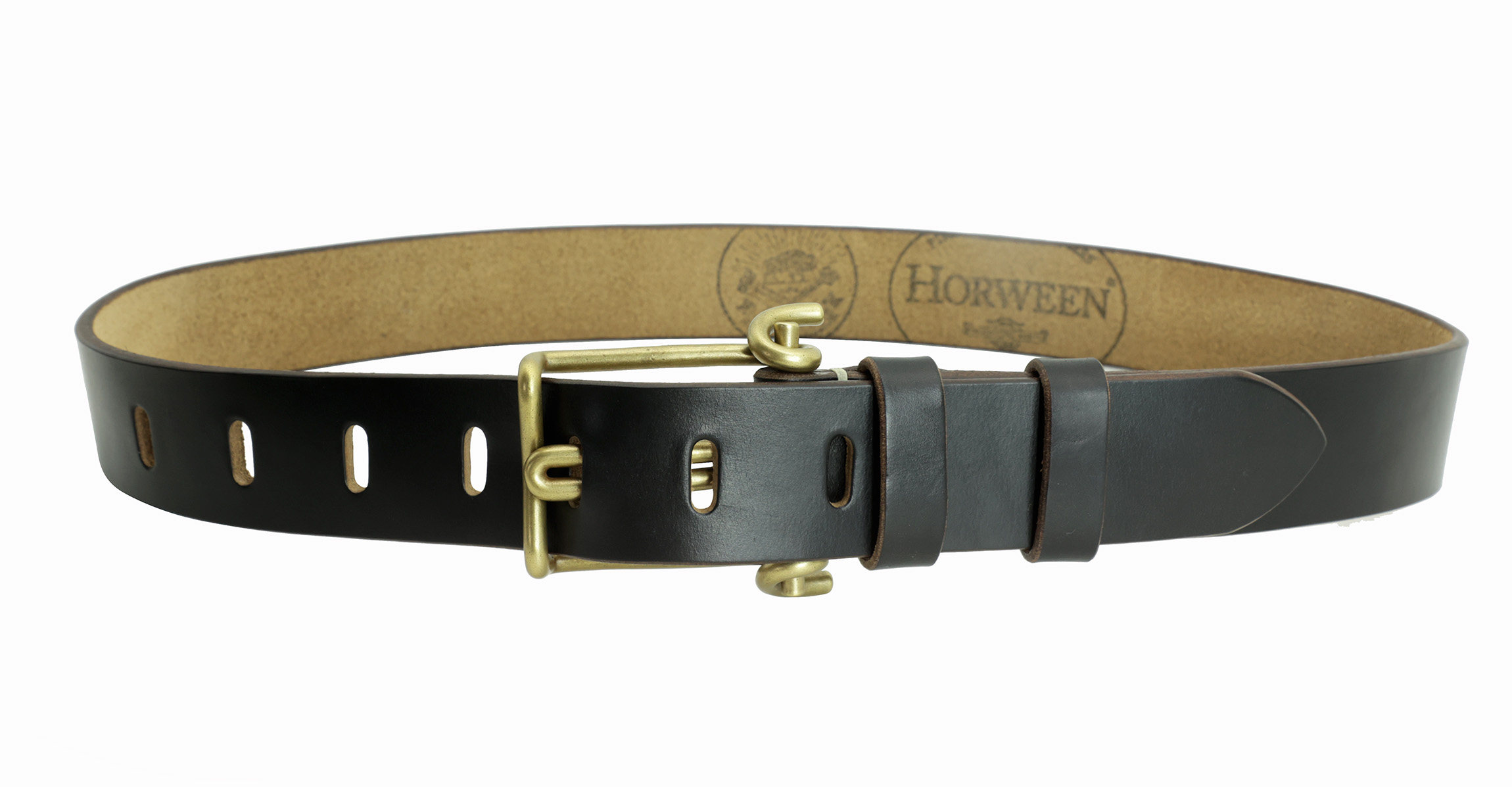 American Holvin Tea Core Leather Belt