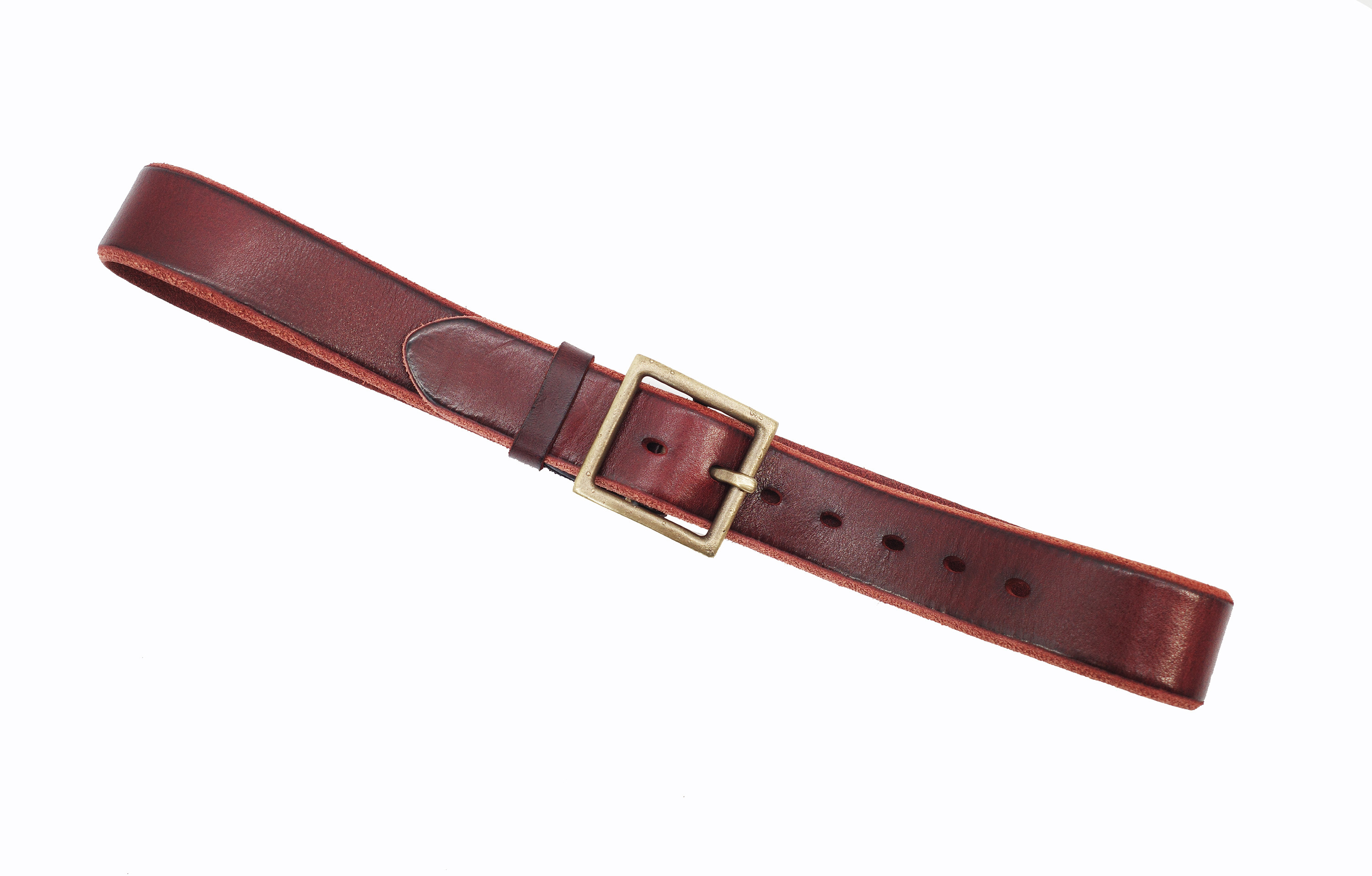 Vegetable-Tanned cow leather belt