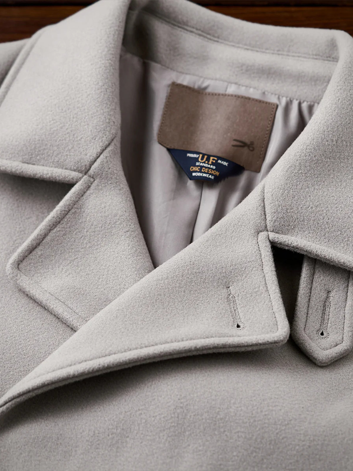 Business & Casual Balmacaan Coat with Belt and Chin Strap