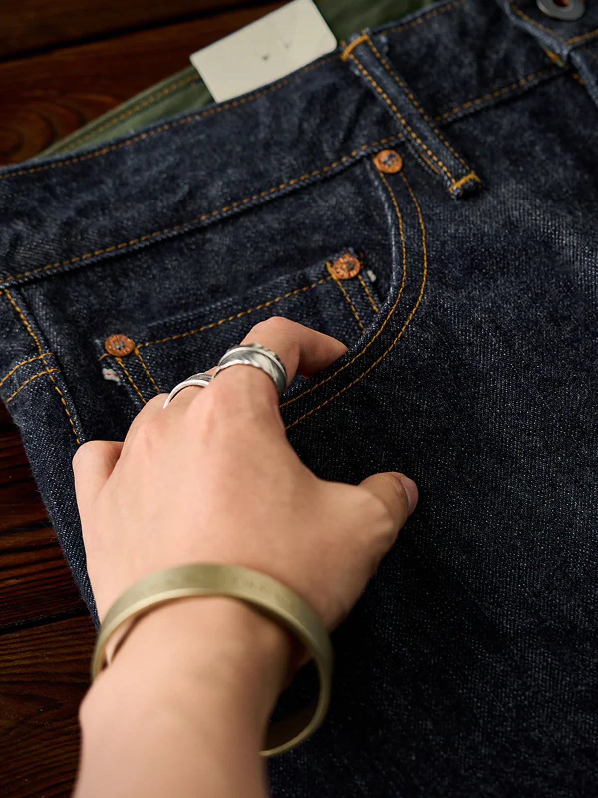 14oz Red Ear American Coin Pocket Straight Jeans