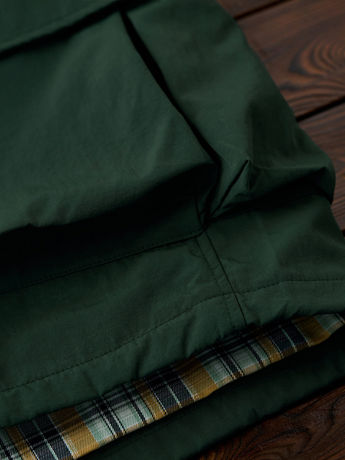 Corduroy-Lined Collar and Cuffs Water-Repellent Hunting Jacket
