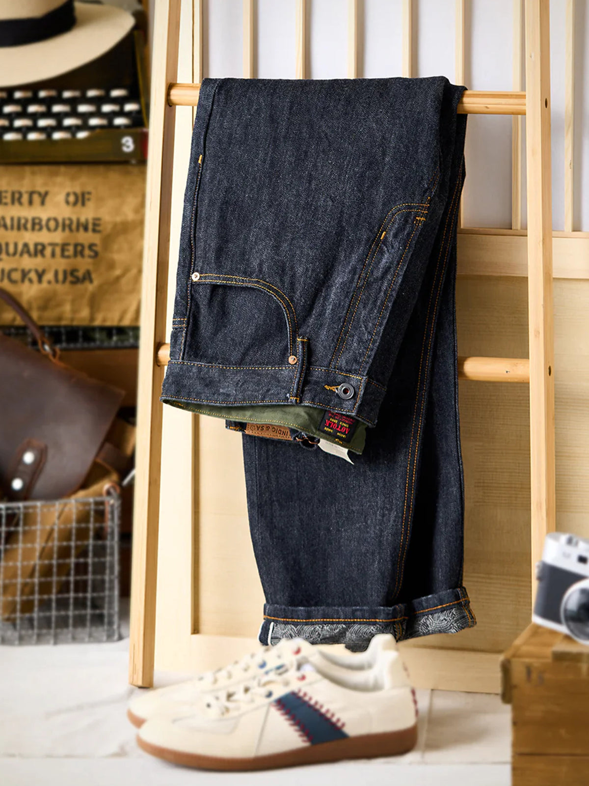 14oz Red Ear American Coin Pocket Straight Jeans