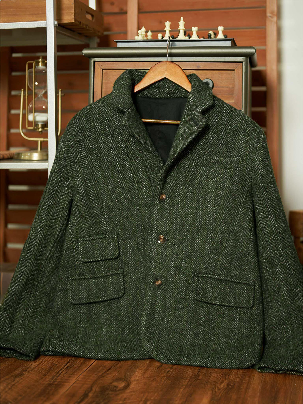 Wool-Blend Tweed Tailored Jacket