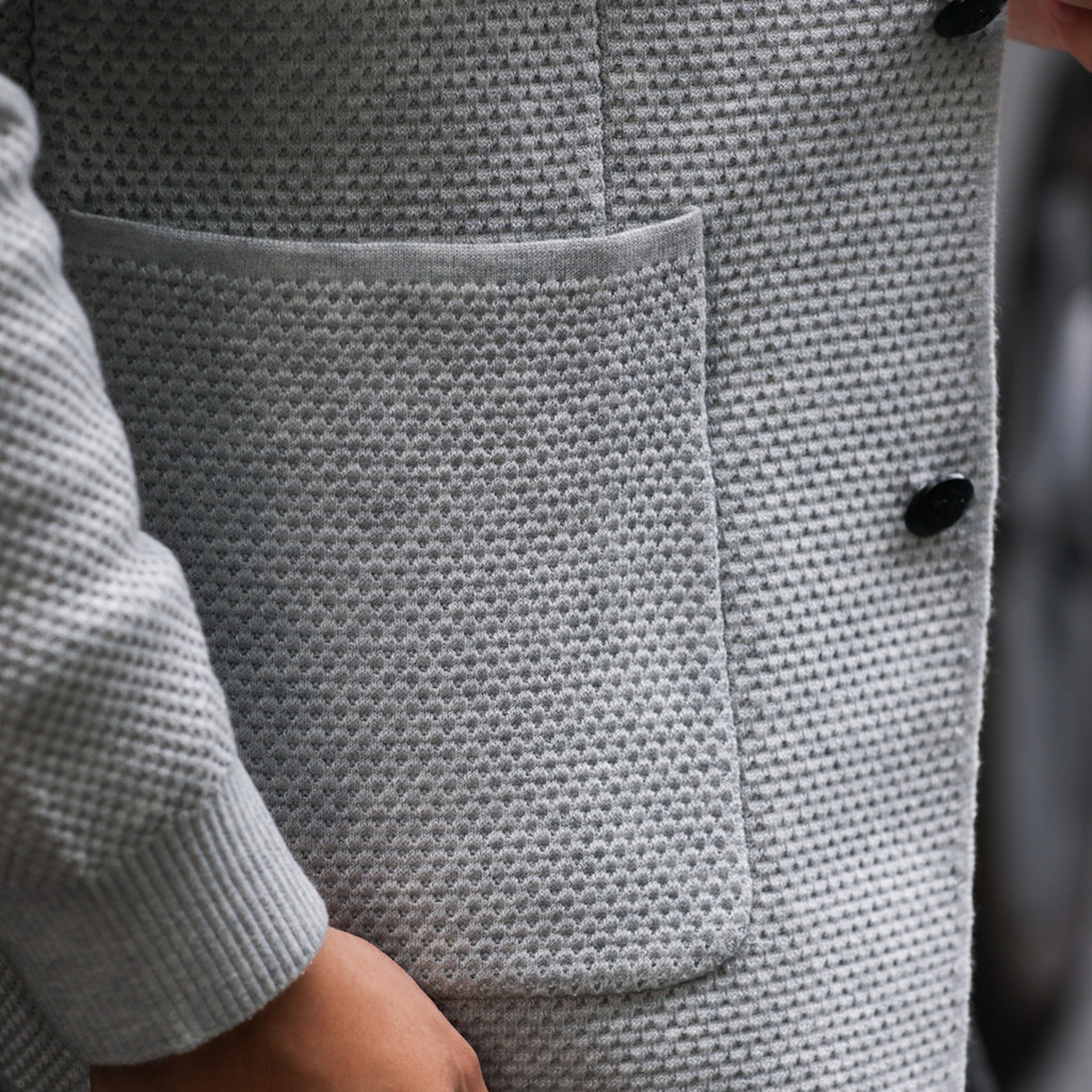 Texture Knitted Suit