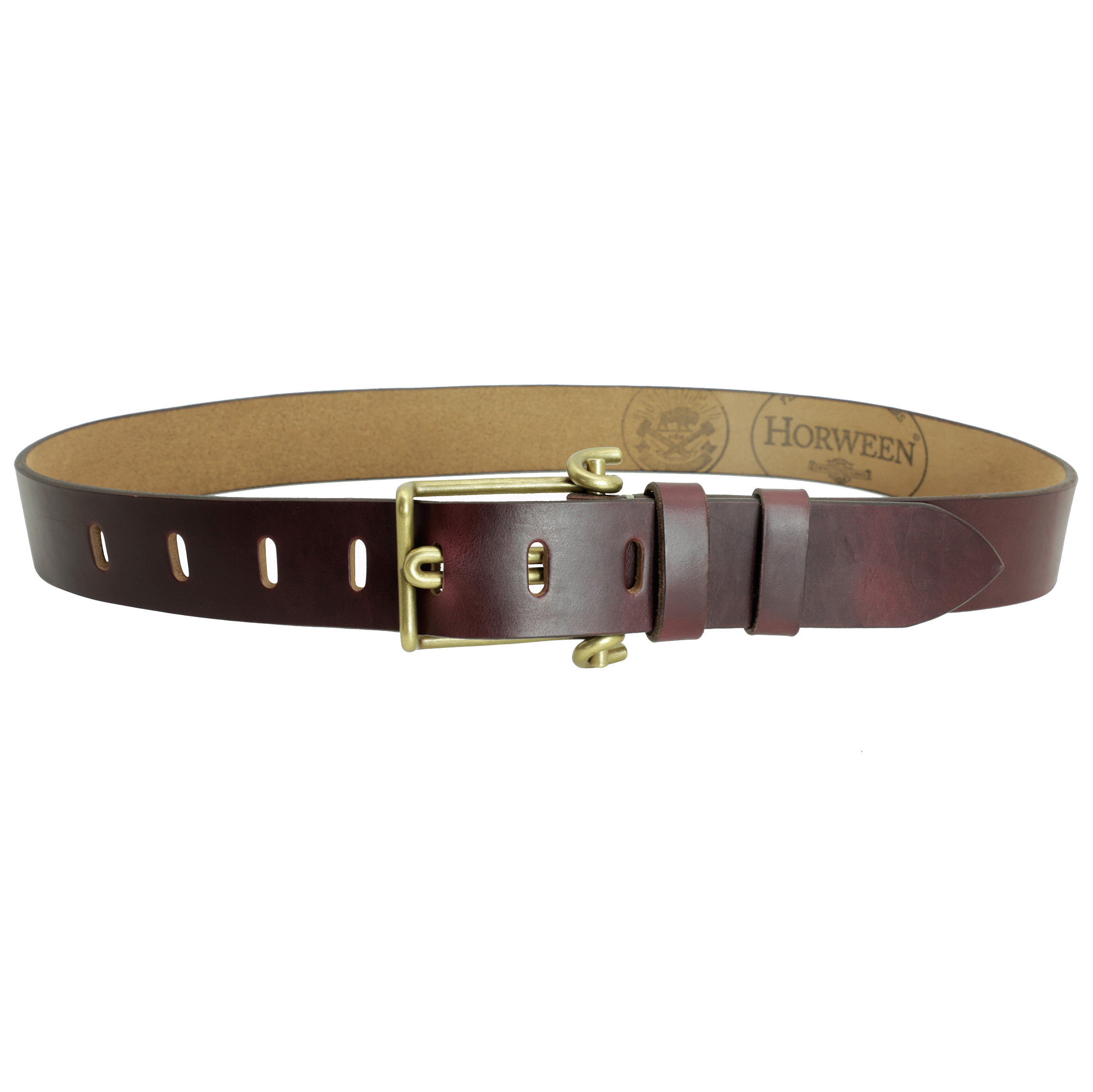 American Holvin Tea Core Leather Belt