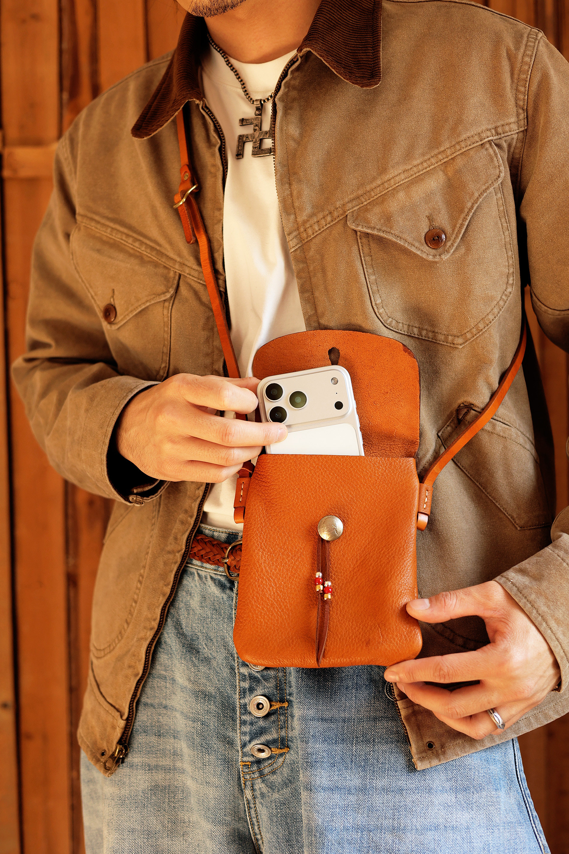 Navajo style chest bag