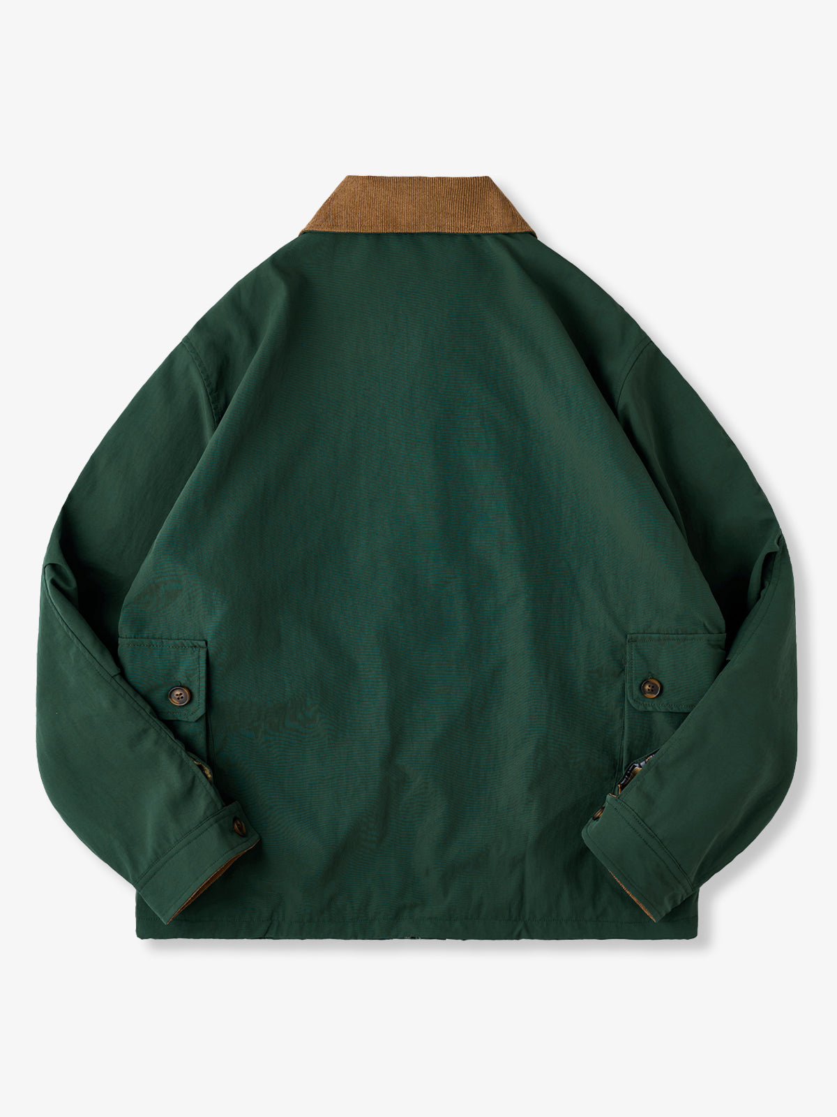 Corduroy-Lined Collar and Cuffs Water-Repellent Hunting Jacket