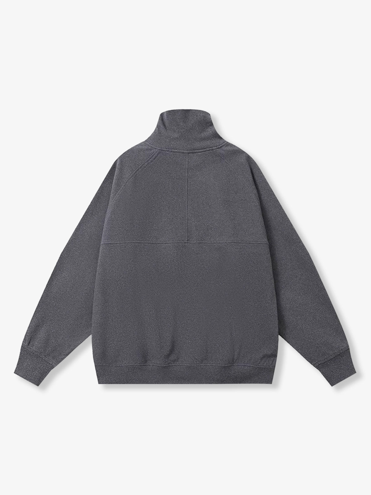 Plain 5-Color Dralon High Neck Sweatshirt