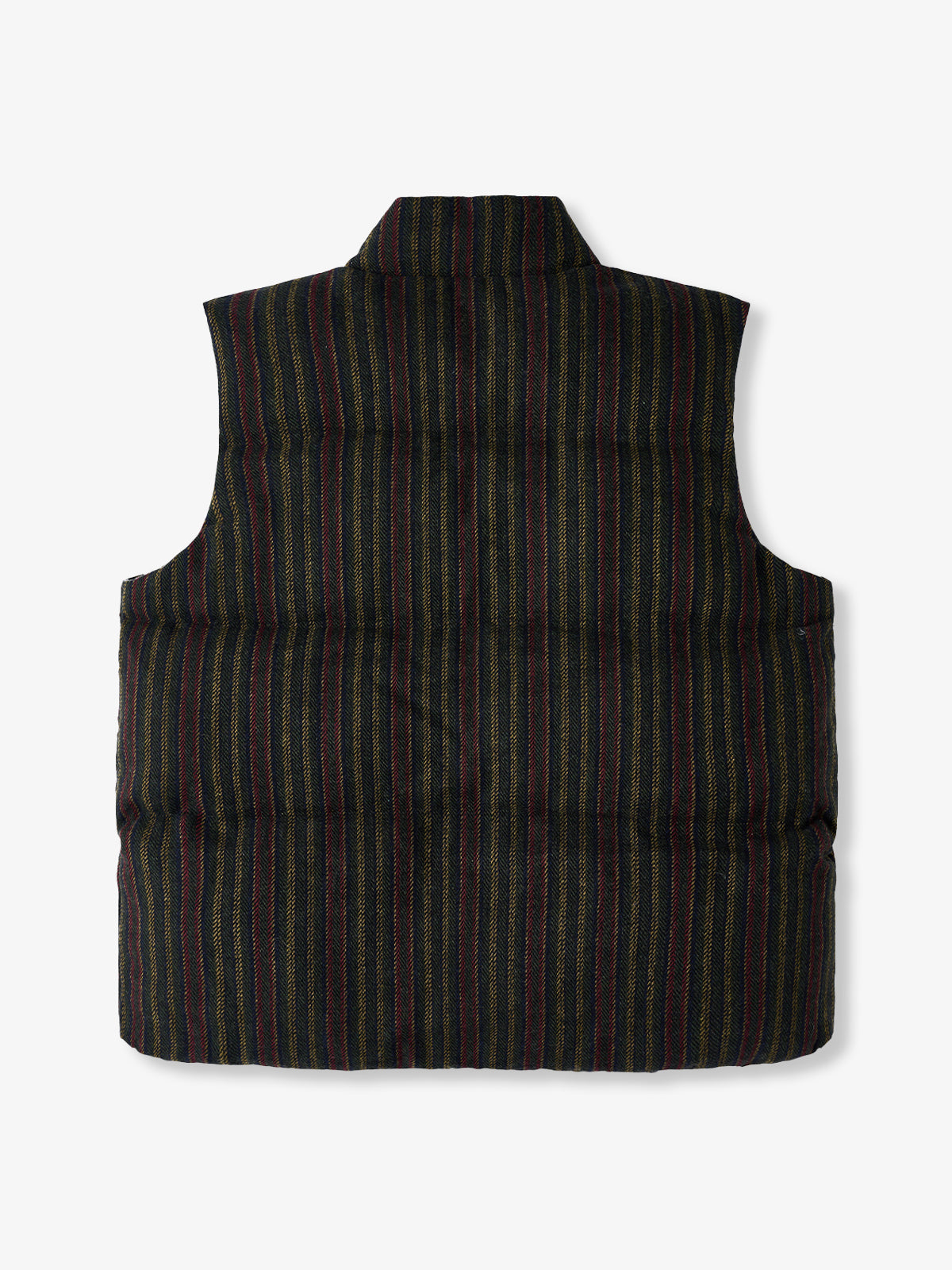 Retro-Style Brushed Stripe Jacquard Vest