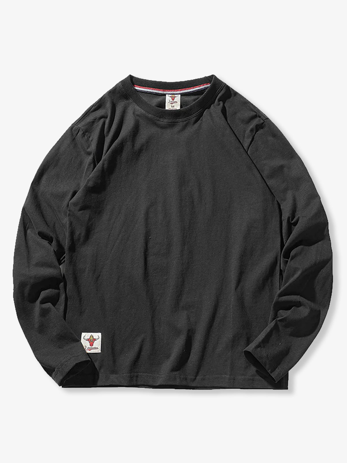 7 Solid Colors- Washed Brushed Cotton Long Sleeve Tee