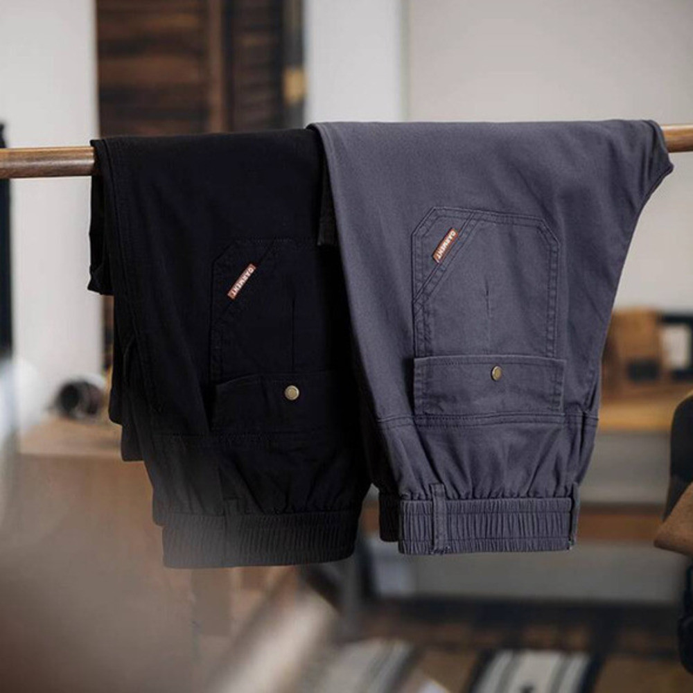 Overalls Men Spring Stretchy Straight Casual Pants Men's Plus Size Pants