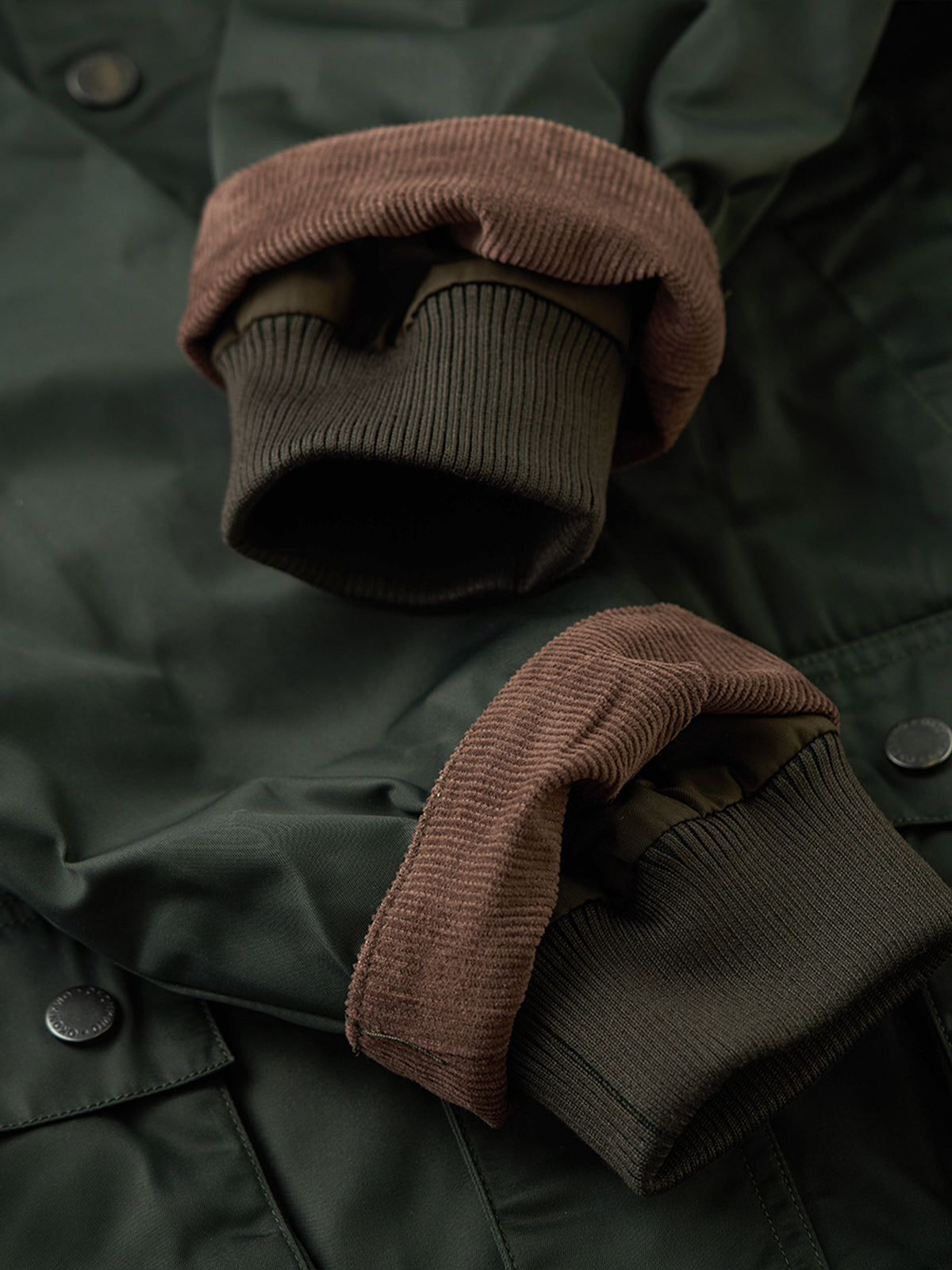 Waterproof Waxed Corduroy Collar Hunting Jacket