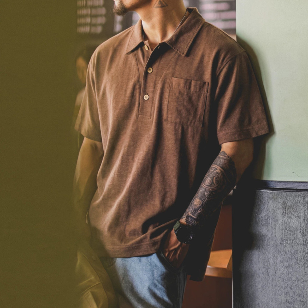 180g Tencel Linen Polo Shirt