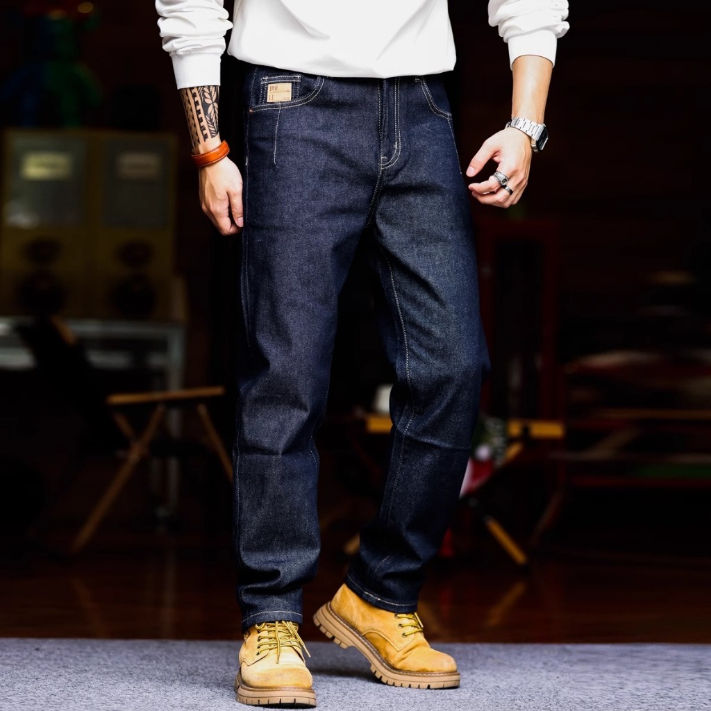 Heavy Stretch Dark Blue Jeans
