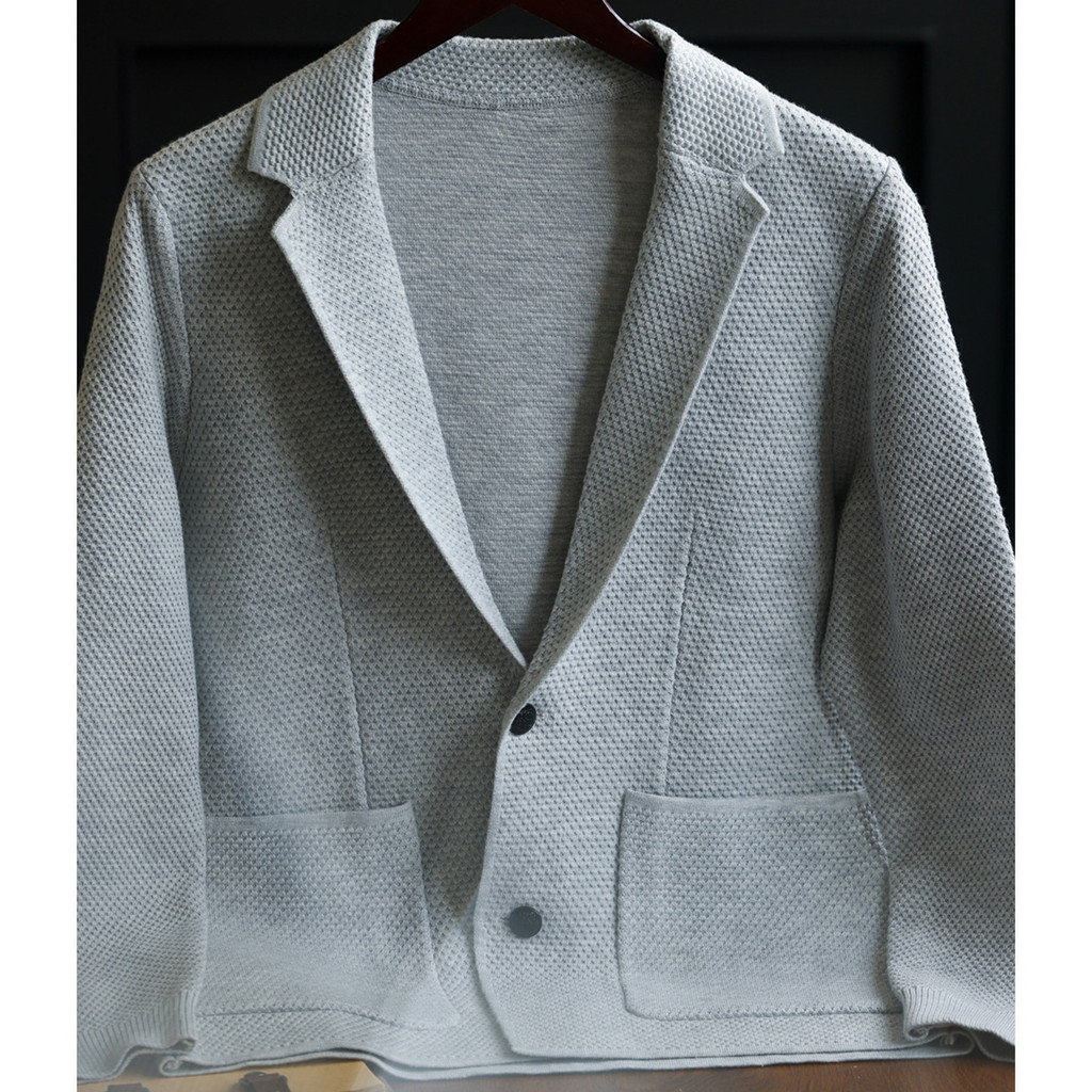 Texture Knitted Suit