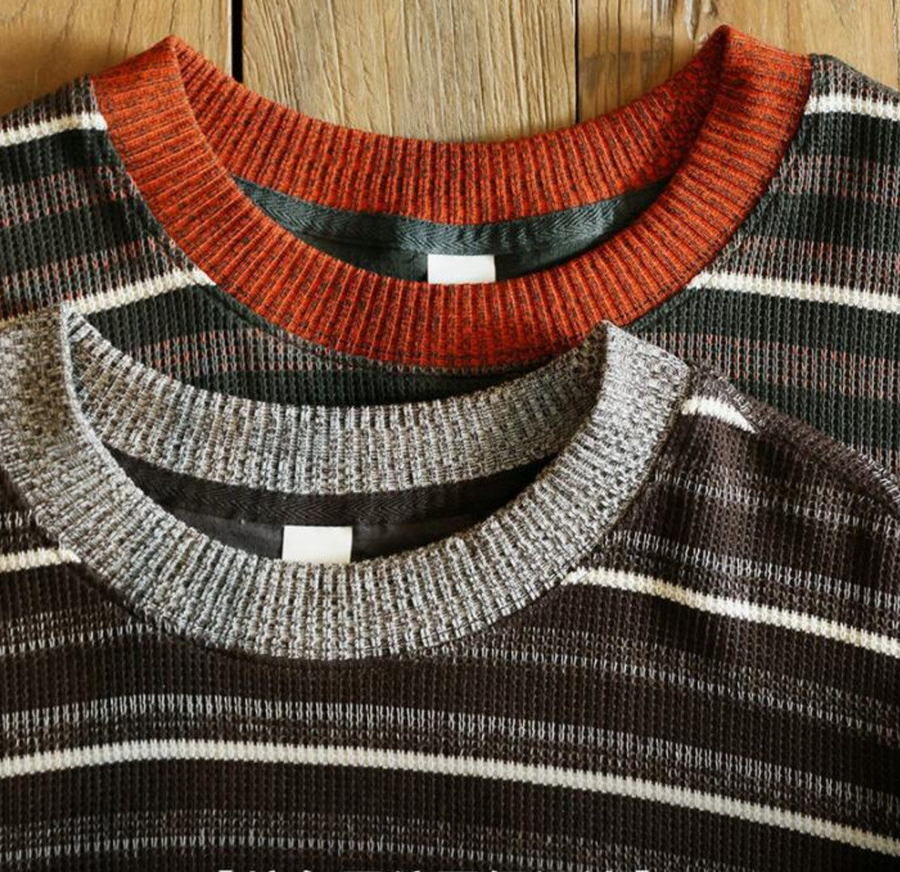 Casual Striped Knitted Loose t-Shirt