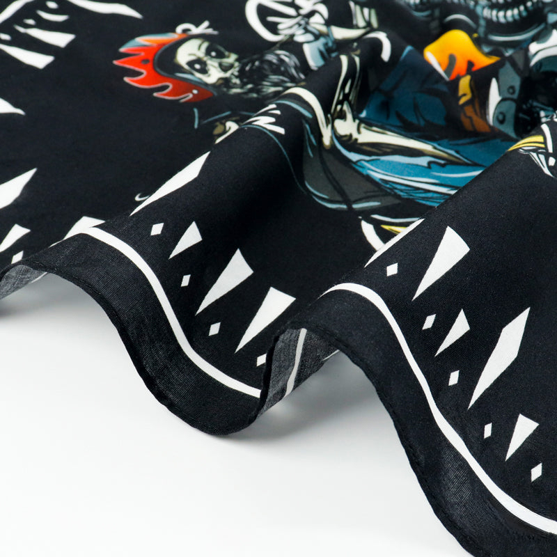 Bike bandanas with leather clips