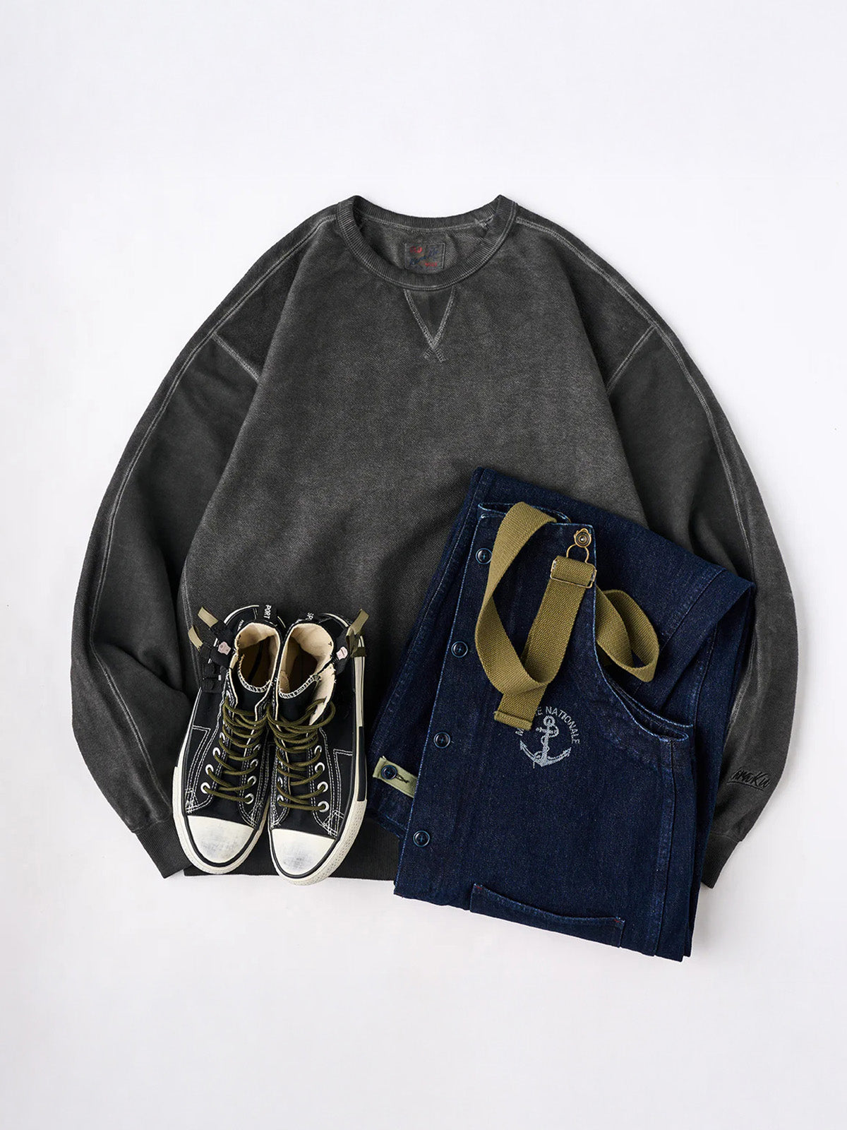 Retro Navy Deck Overalls