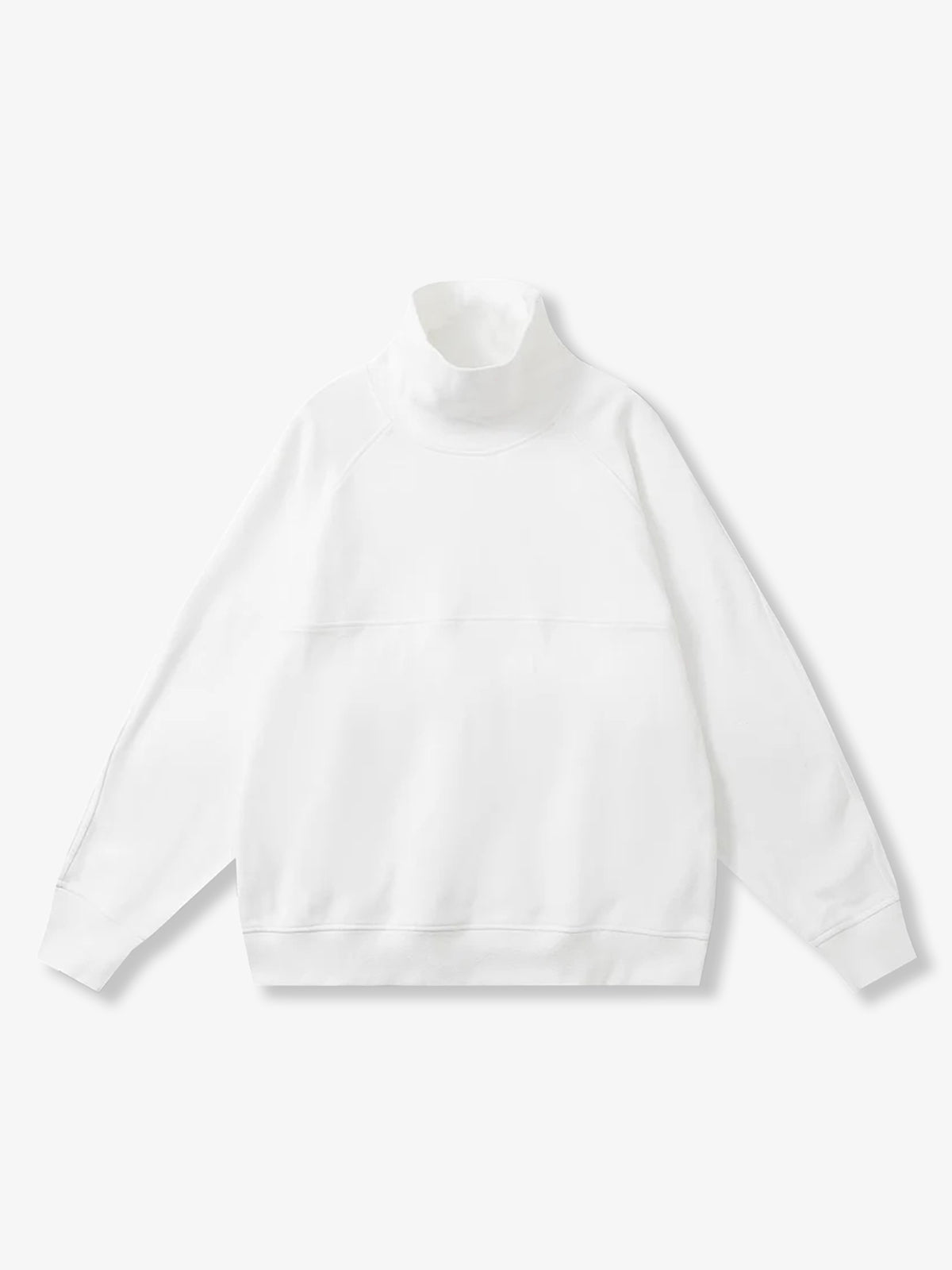 Plain 5-Color Dralon High Neck Sweatshirt