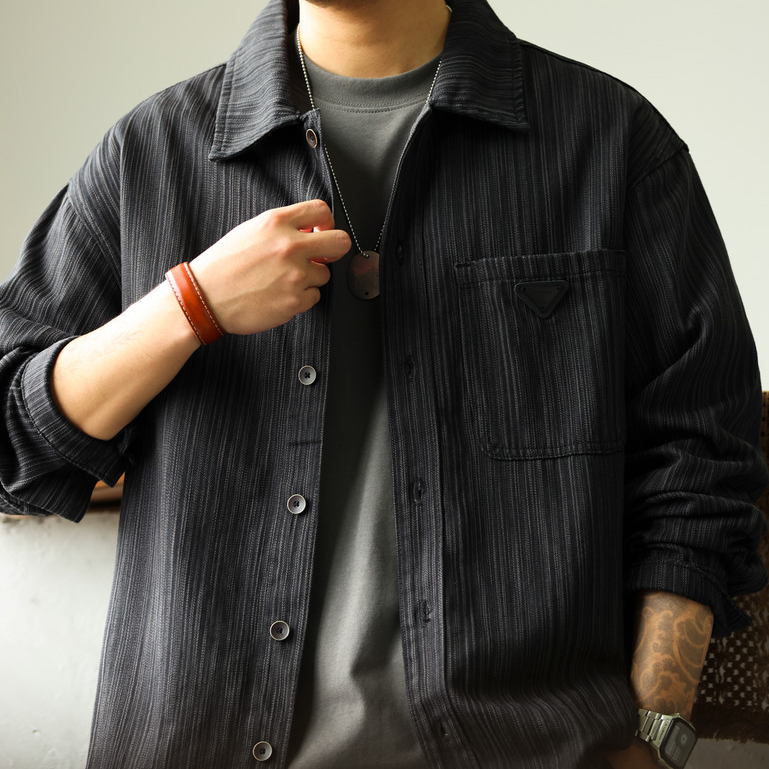 Heavy Slub Pattern Shirt