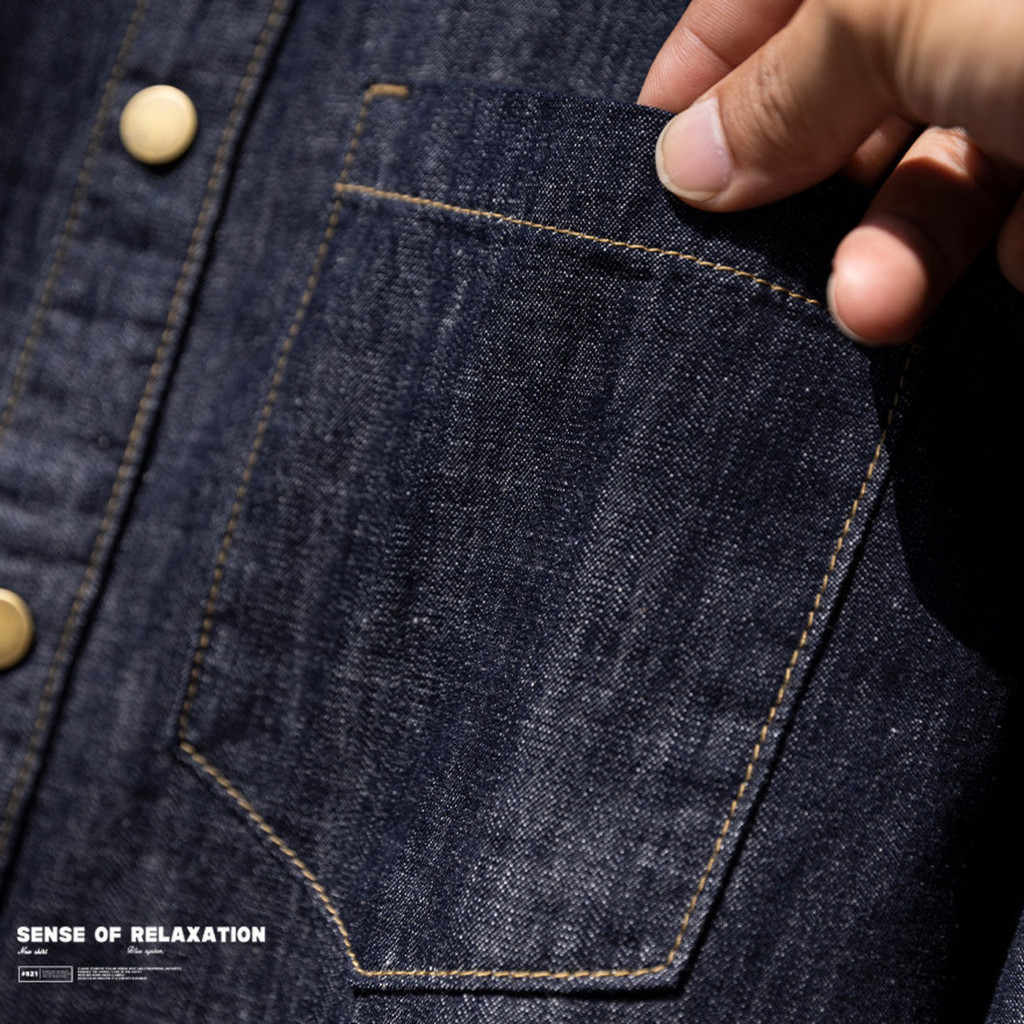 Lyocell Primary Color Denim Shirt