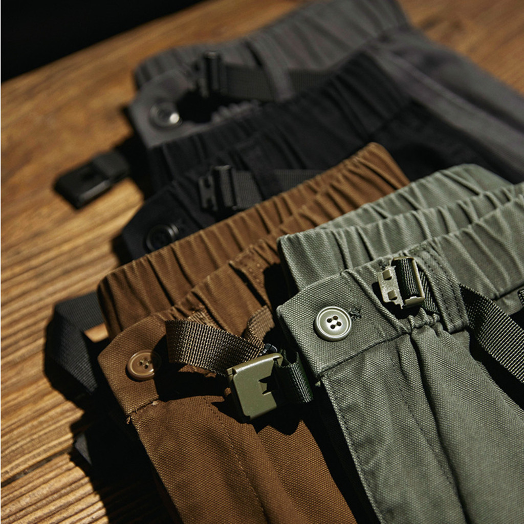 Washed Beaded 100% Cotton Casual Pants