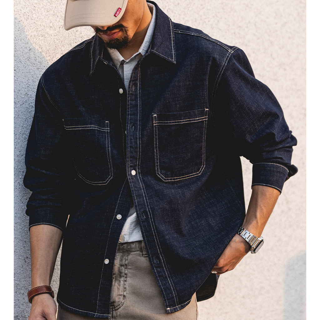 Lyocell Linen Blended Denim Shirt