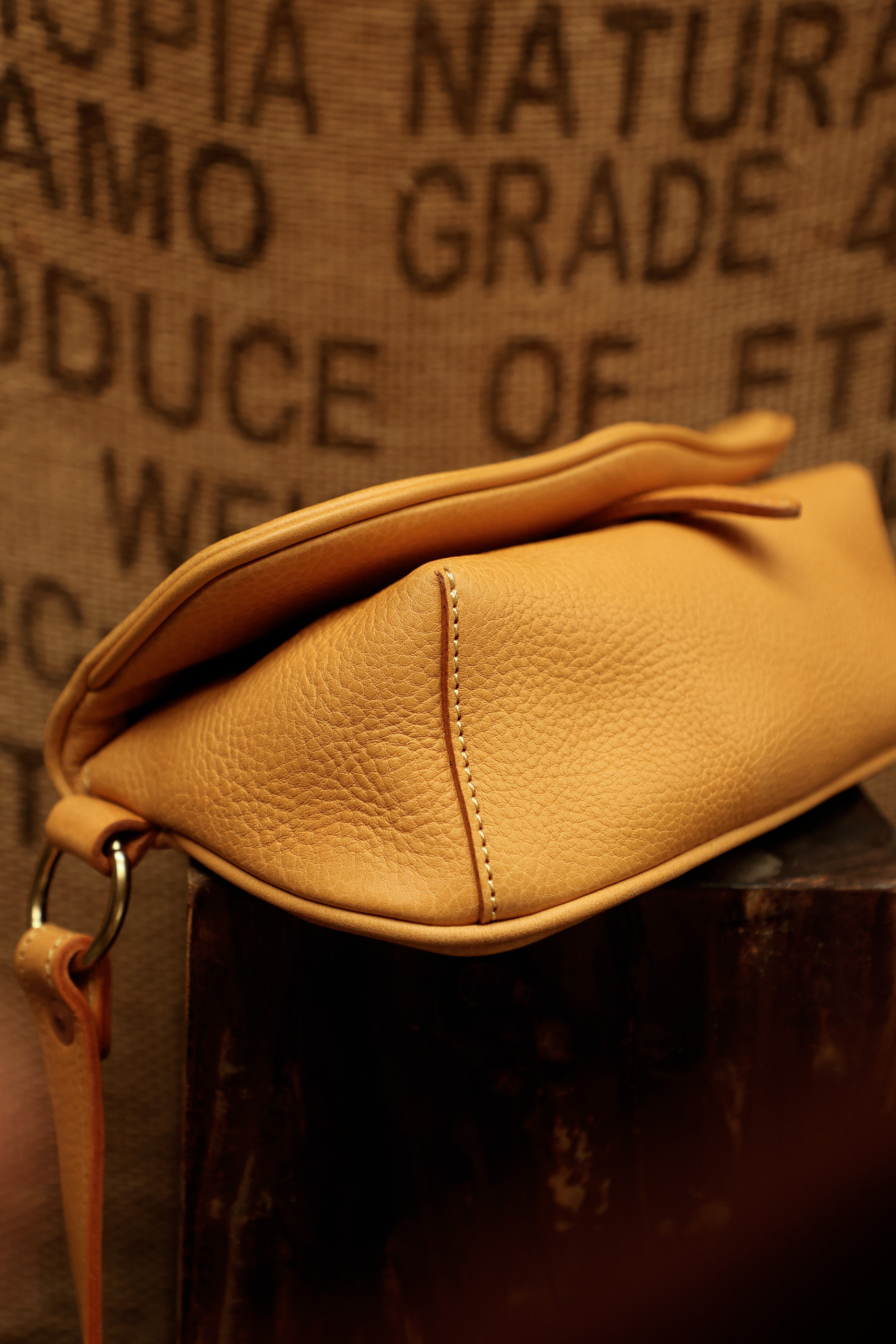 Leather chest bag