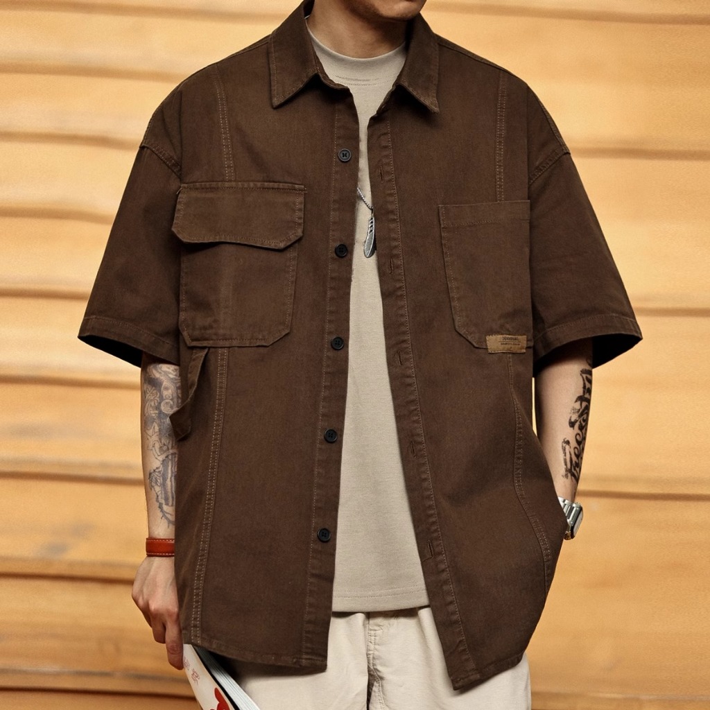 Multi-pocket Cargo Shirt