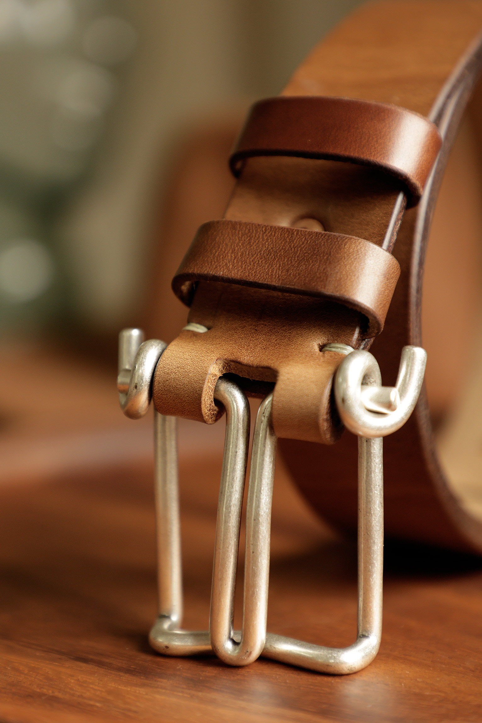 American Holvin Tea Core Leather Belt