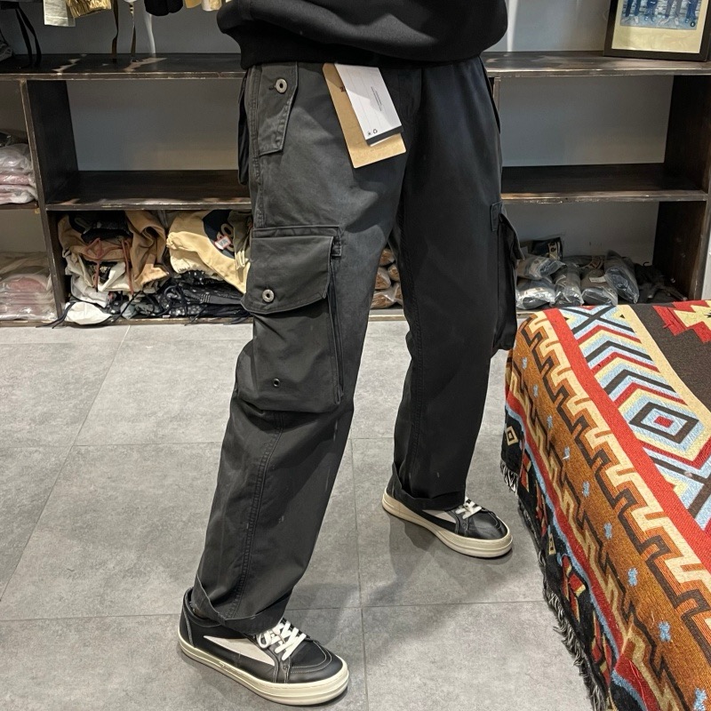 M65 Cargo Pants for Men 100% Cotton Multi-Pocket Long Pants Army Green Casual Pants