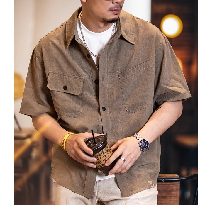 Lyocell Short-Sleeved Workwear Shirt