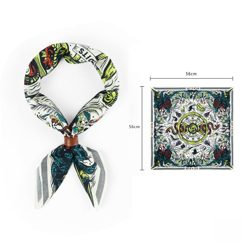 Bike bandanas with leather clips