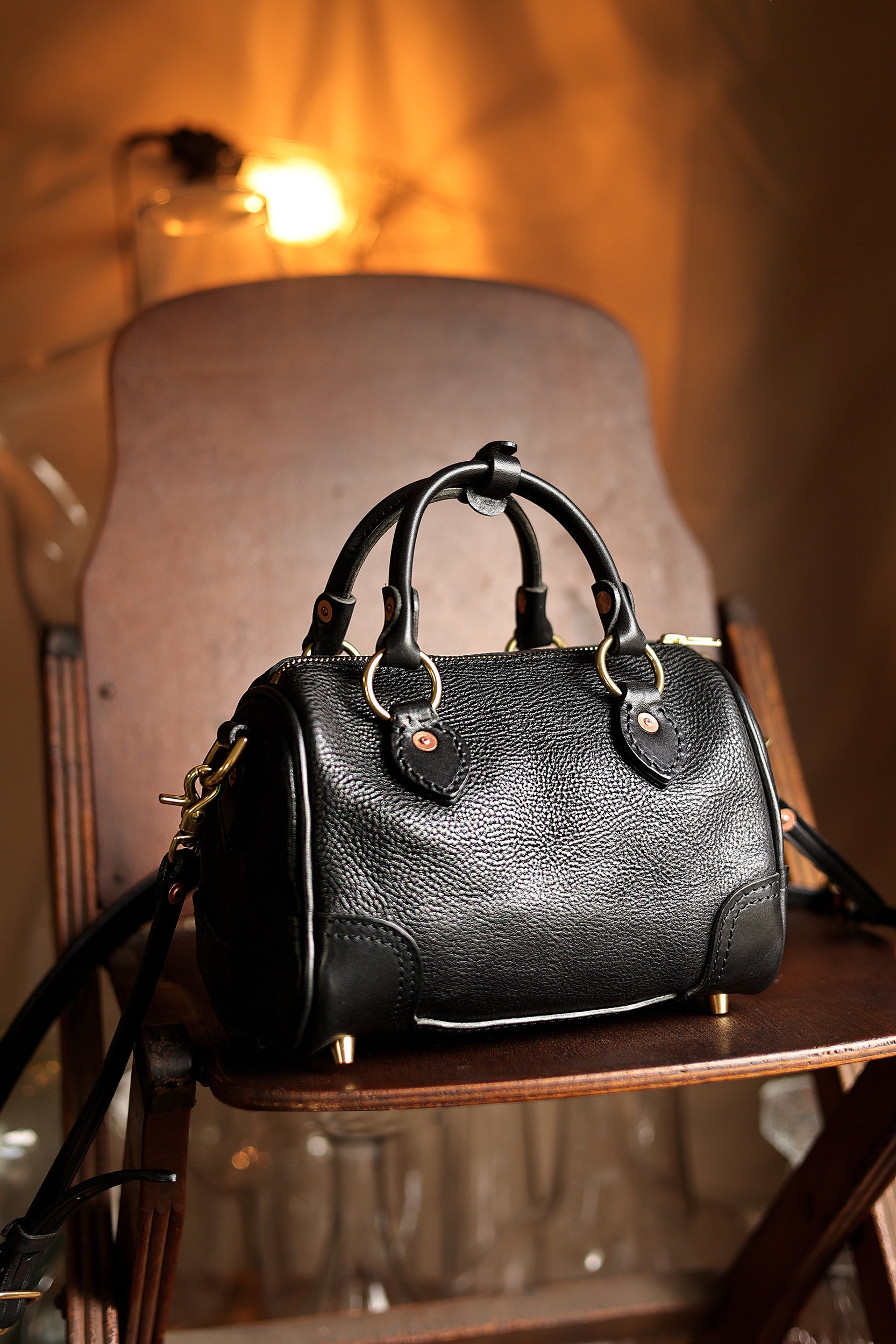 Handmade Single-shoulder Boston Bag