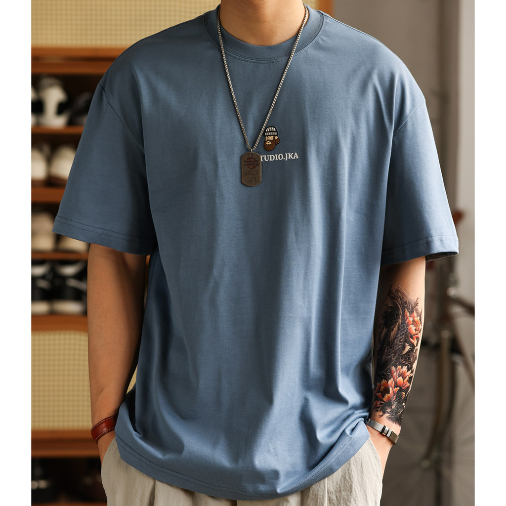 100% Cotton Embroidered Red T-Shirt