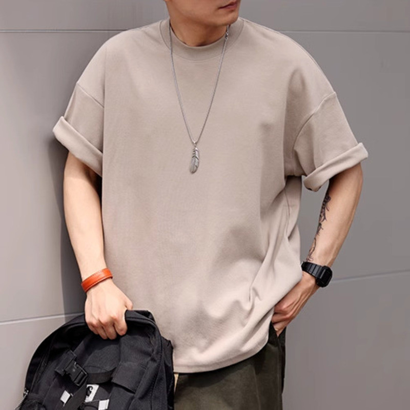 14 Colors 300g Small Neckline Short-Sleeved T-Shirt