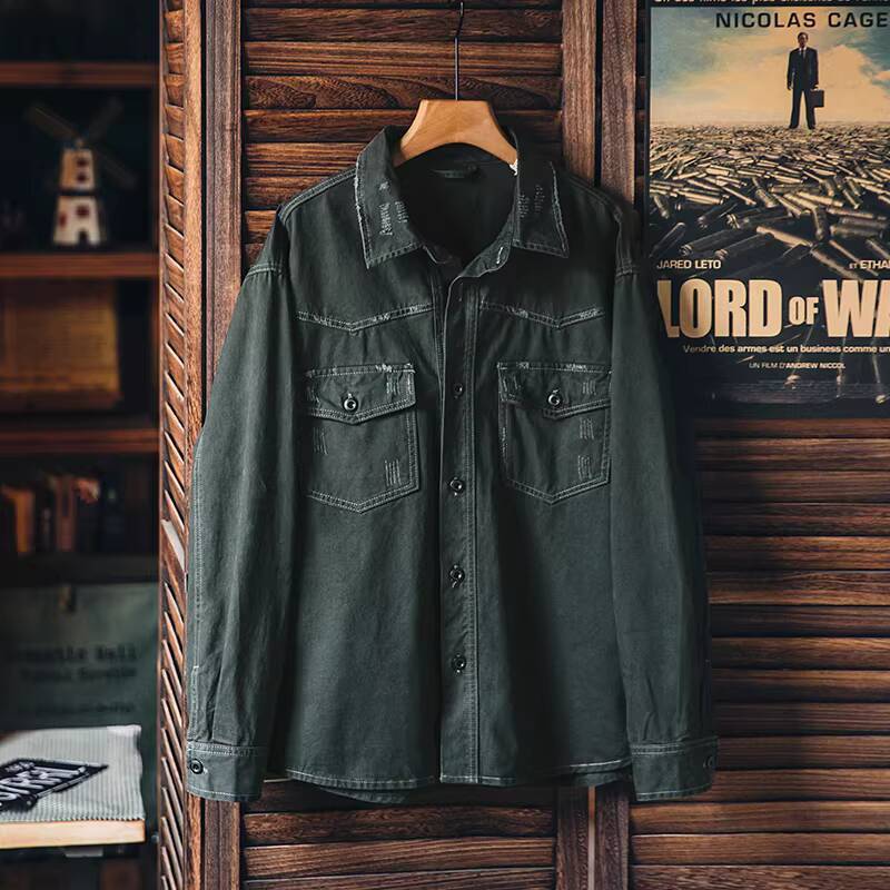 300G Washed Destruction Shirt