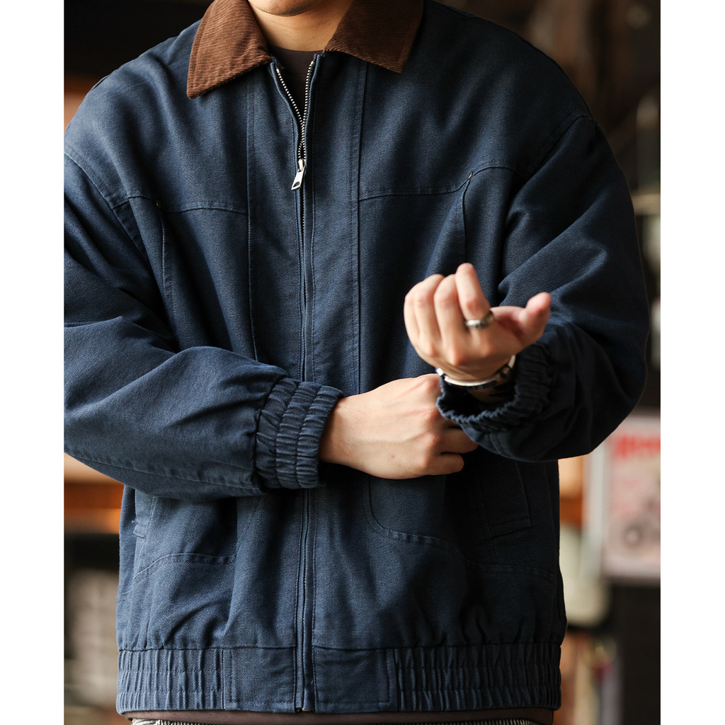 Corduroy Collar Barne Denim Jacket