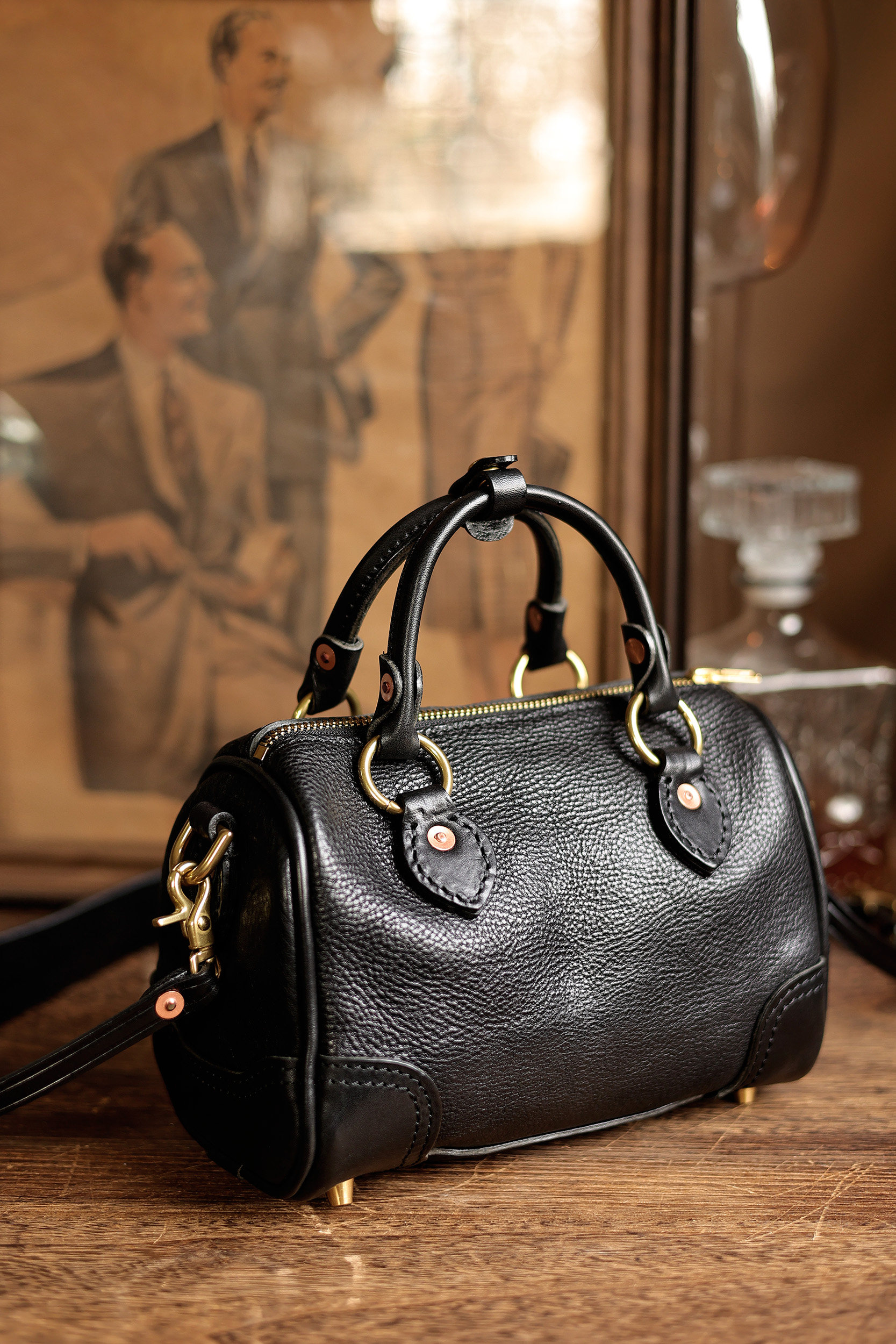 Handmade Single-shoulder Boston Bag