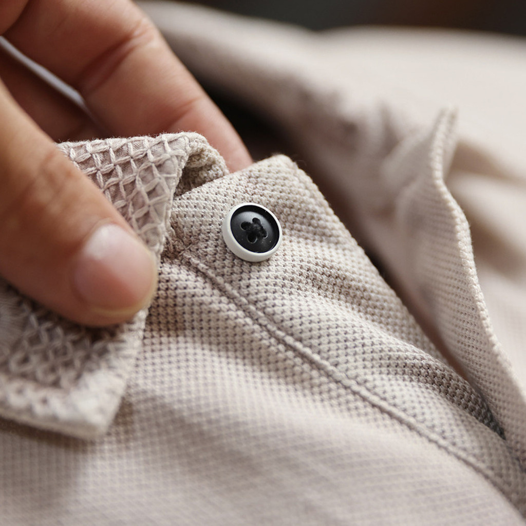 Beaded Floor Cotton Polo Shirt