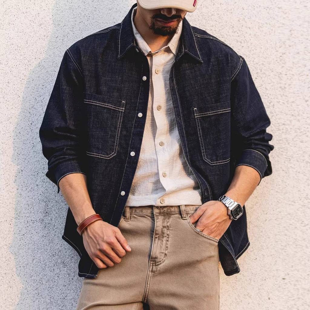 Lyocell Linen Blended Denim Shirt
