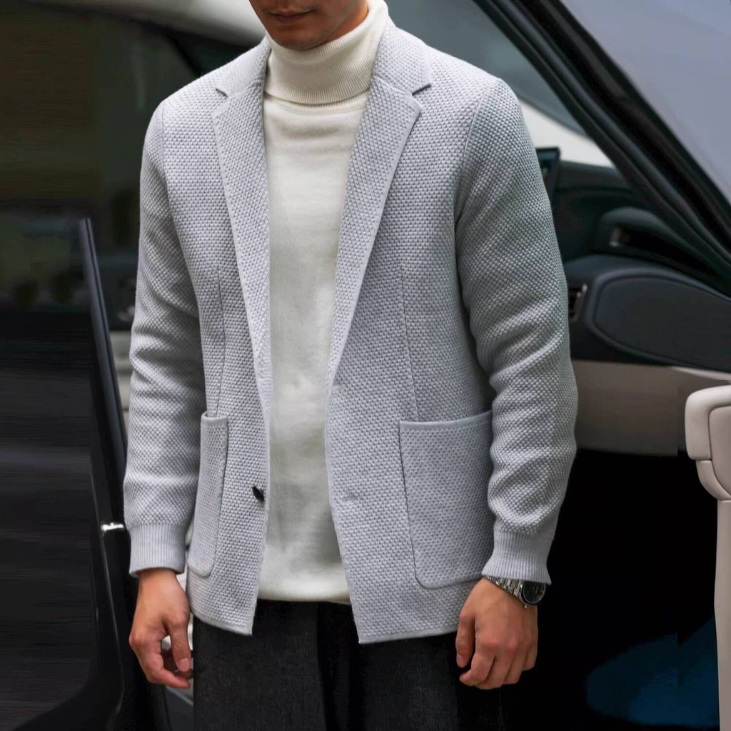 Texture Knitted Suit