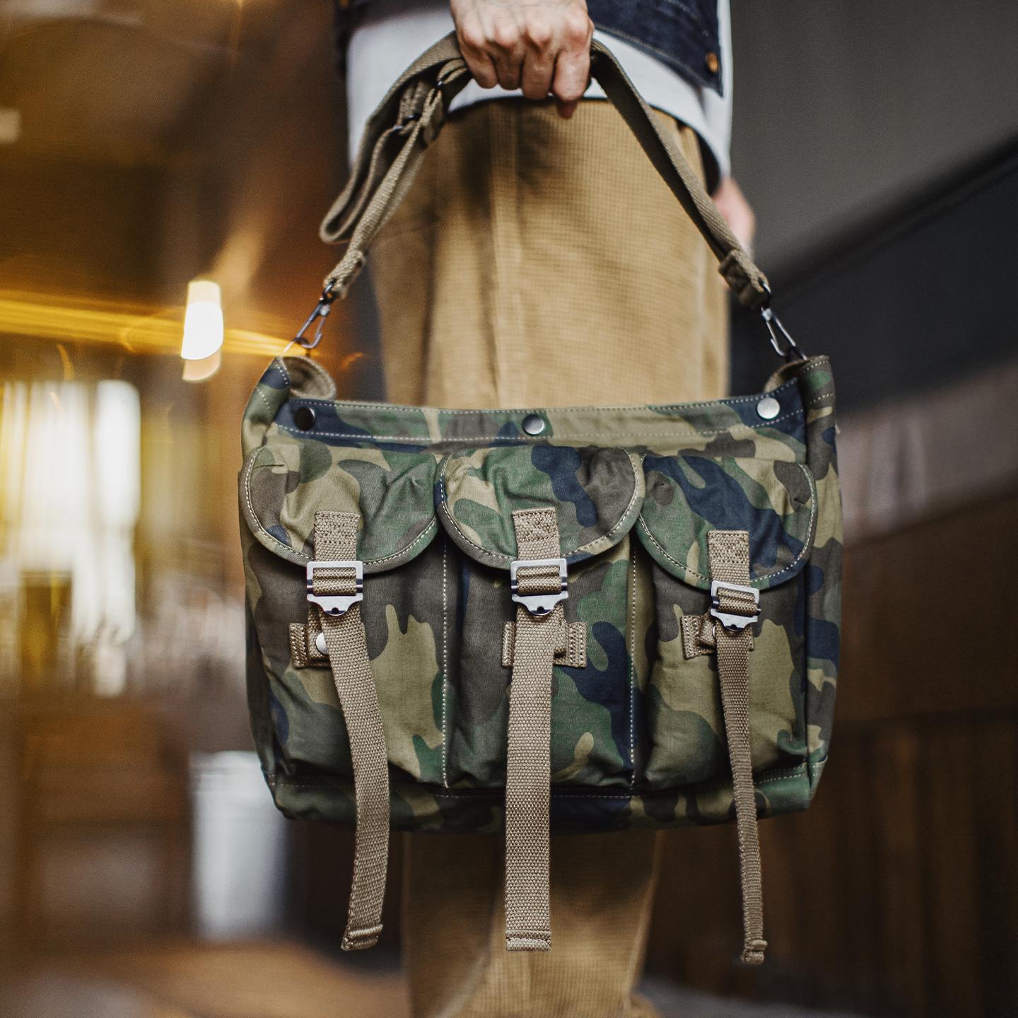 MADEN Tactical Messenger Bag Camo Crossbody Shoulder Bag Large Capacity Outdoor Training Jungle Utility Handbag Campcore Durable Functional