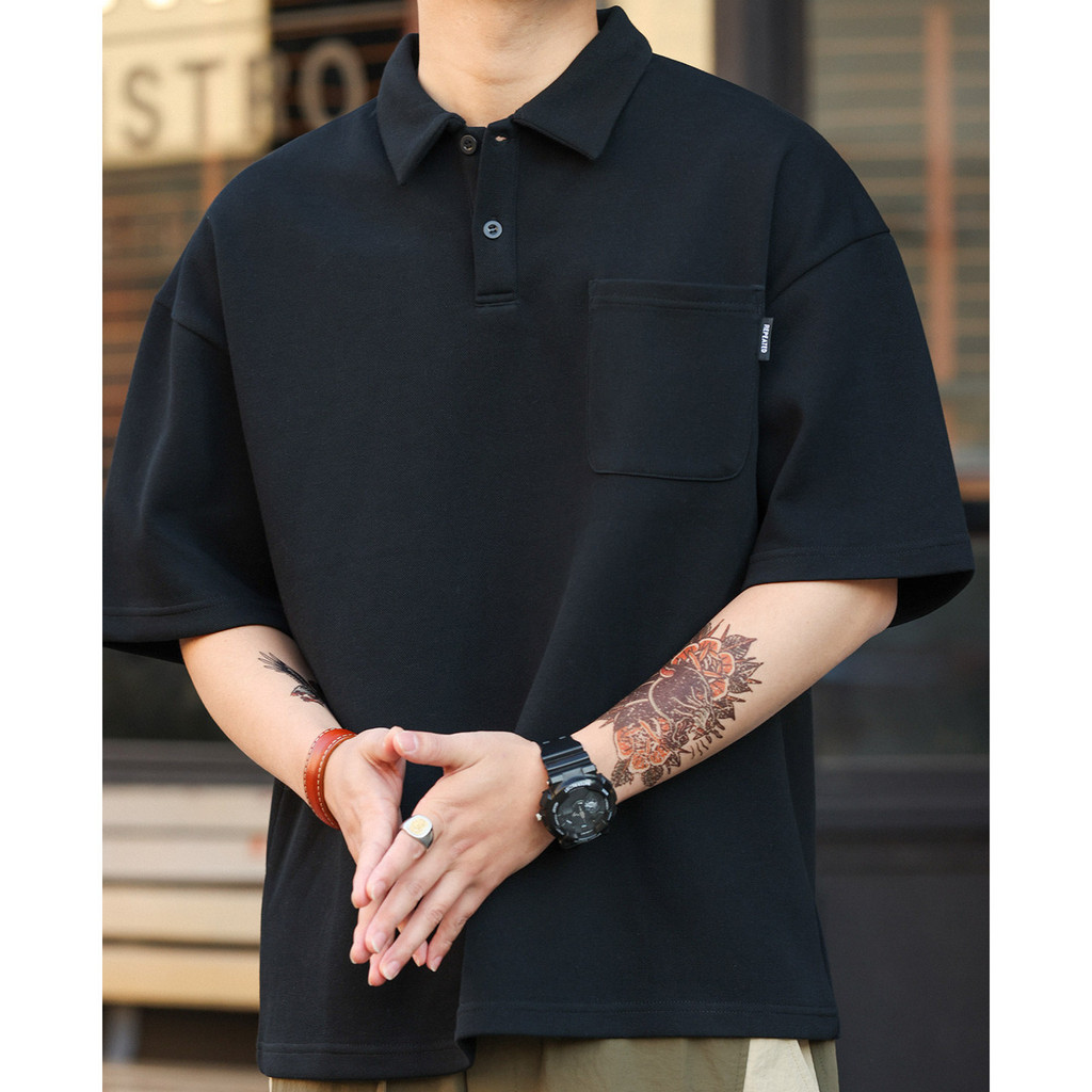 340g Heavy Beaded Cotton Pocket Polo